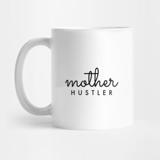 Mother HUSTLER Black Typography Mug